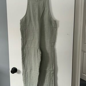 Free People Sage Green Jumpsuit